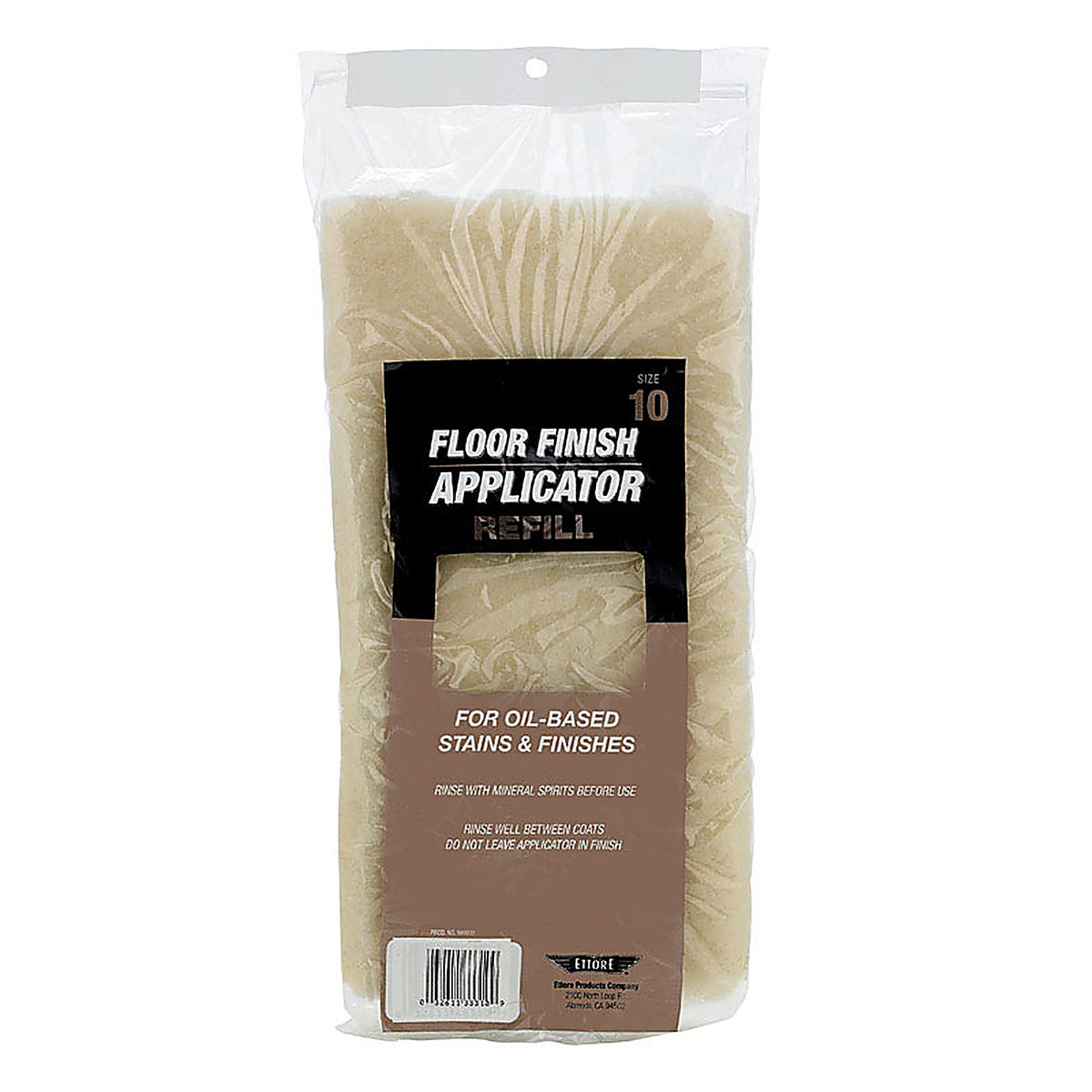 Ettore - 33310 - 10 in. L Floor Applicator Microfiber Refill Pad - 1/Pack