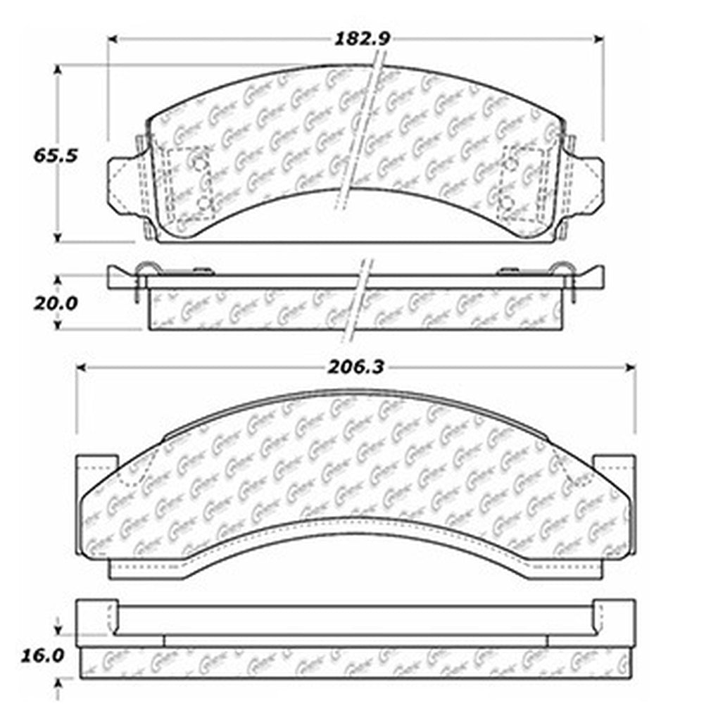 Centric - 106.05430 - PosiQuiet Extended Wear