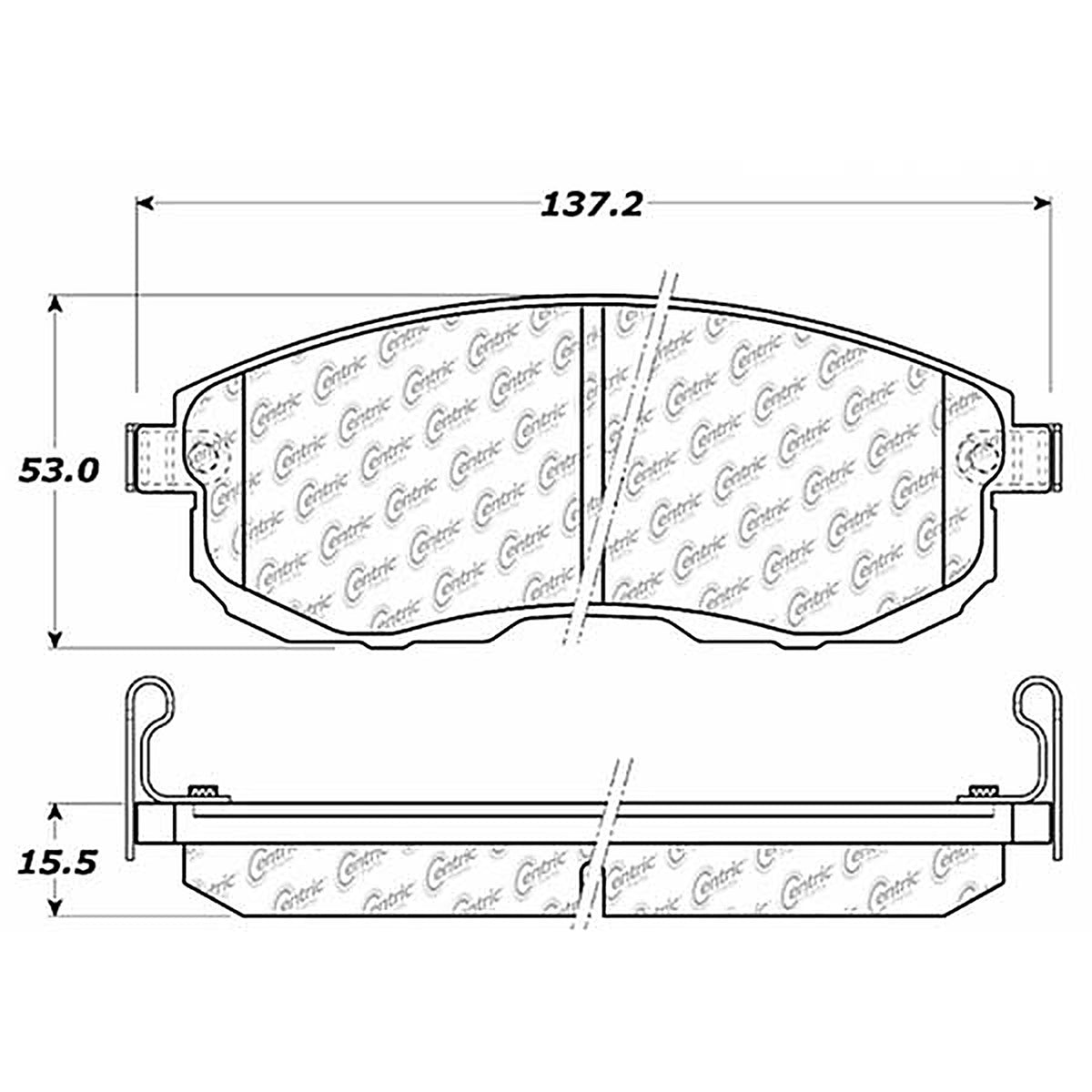 Centric - 106.08151 - PosiQuiet Extended Wear
