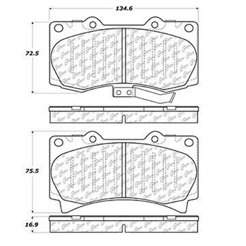 Centric - 106.11190 - PosiQuiet Extended Wear