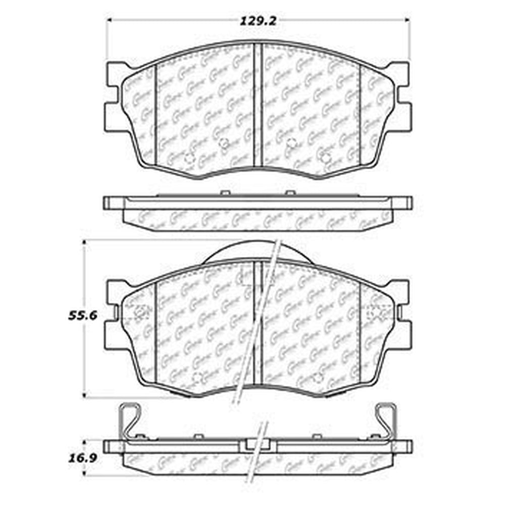 Centric - 106.11560 - PosiQuiet Extended Wear