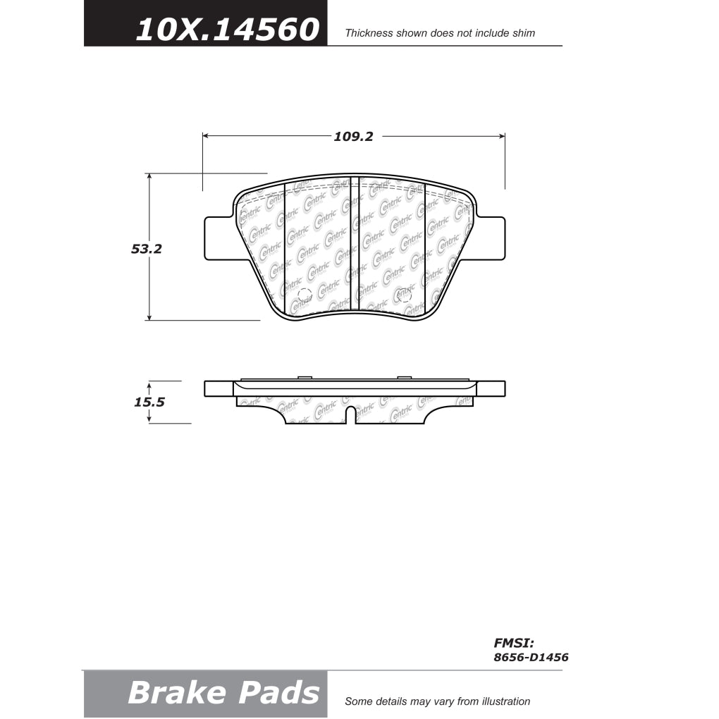 Centric - 106.14560 - PosiQuiet Extended Wear