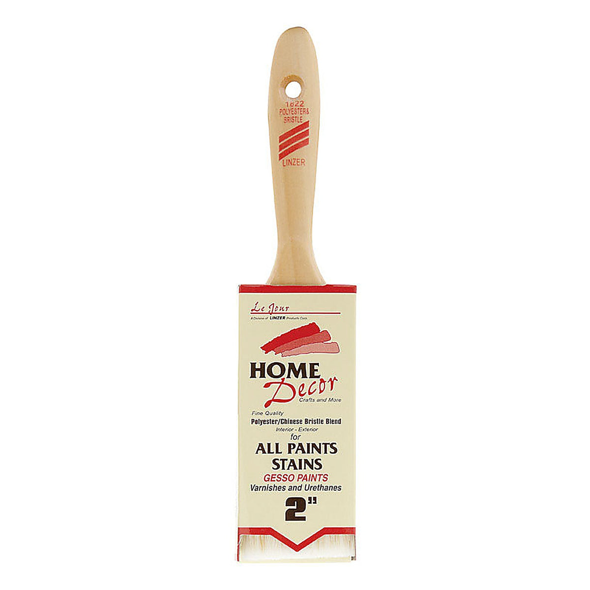 Linzer - 1822-2 - Home Decor 2 in. W Flat Paint Brush