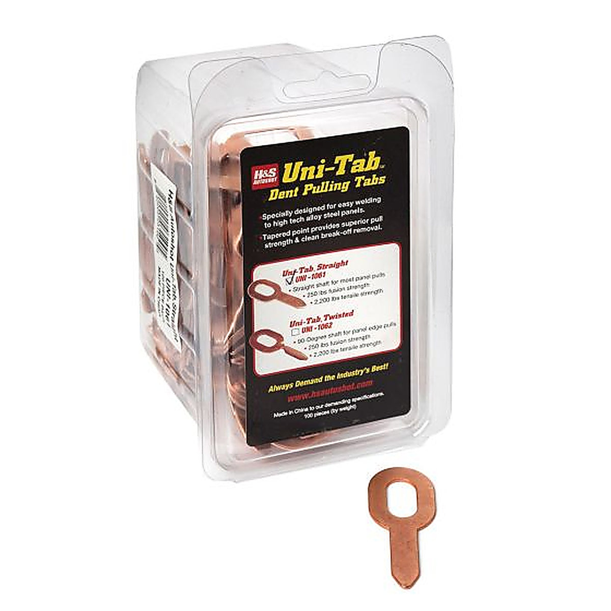H&S Autoshot - 1061 - Uni-Tab Uni-1061 Straight Pulling Tab, 180 Degrees