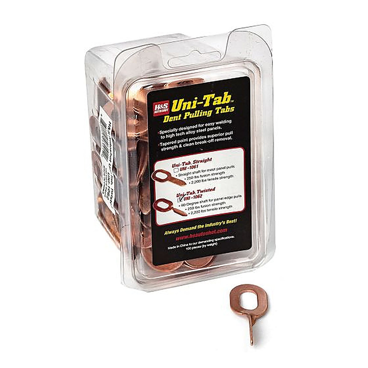 H&S Autoshot - 1062 - Uni-Tab Uni-1062 Twisted Pulling Tab, 90 Degrees