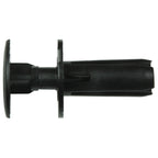 Disco|10623PK|7mm Hole Size 15mm Flange Size, Black Nylon Push-Type Retainers