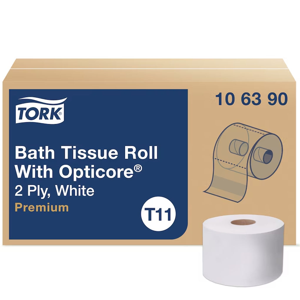 Tork - 106390 - Premium Bath Tissue Roll with OptiCore - 36/Case