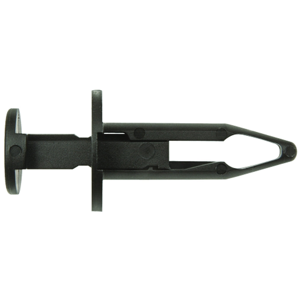 Disco|10669PK|8mm Hole Size 16.5mm Flange Size, Black Nylon Push-Type Retainers