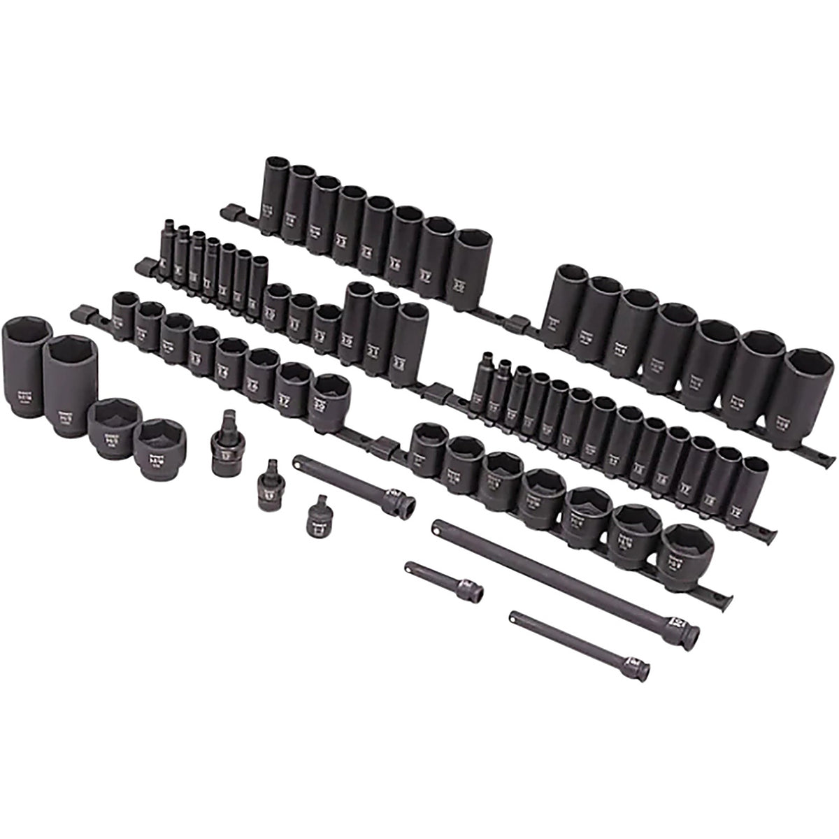 Sunex Tools - 1068 - 68 Piece Mixed Dr Master Impact Socket Set