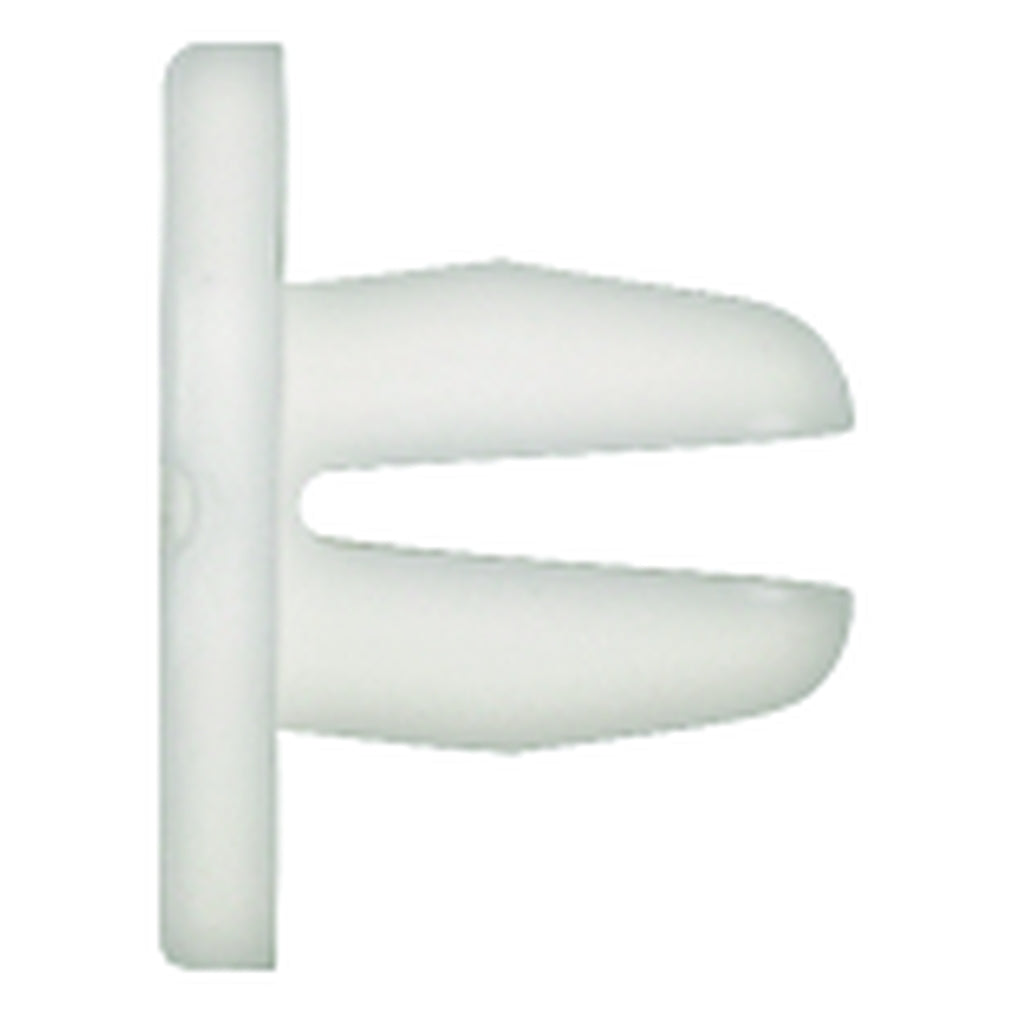 Disco|10808PK|#6 (3.5mm) Hole Size 7mm Stem Length, White Nylon Rocker Trim Screw Grommets