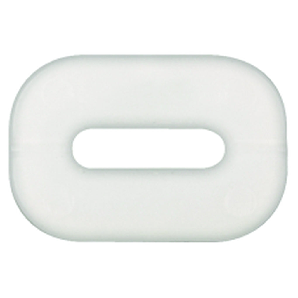 Disco|10808PK|#6 (3.5mm) Hole Size 7mm Stem Length, White Nylon Rocker Trim Screw Grommets
