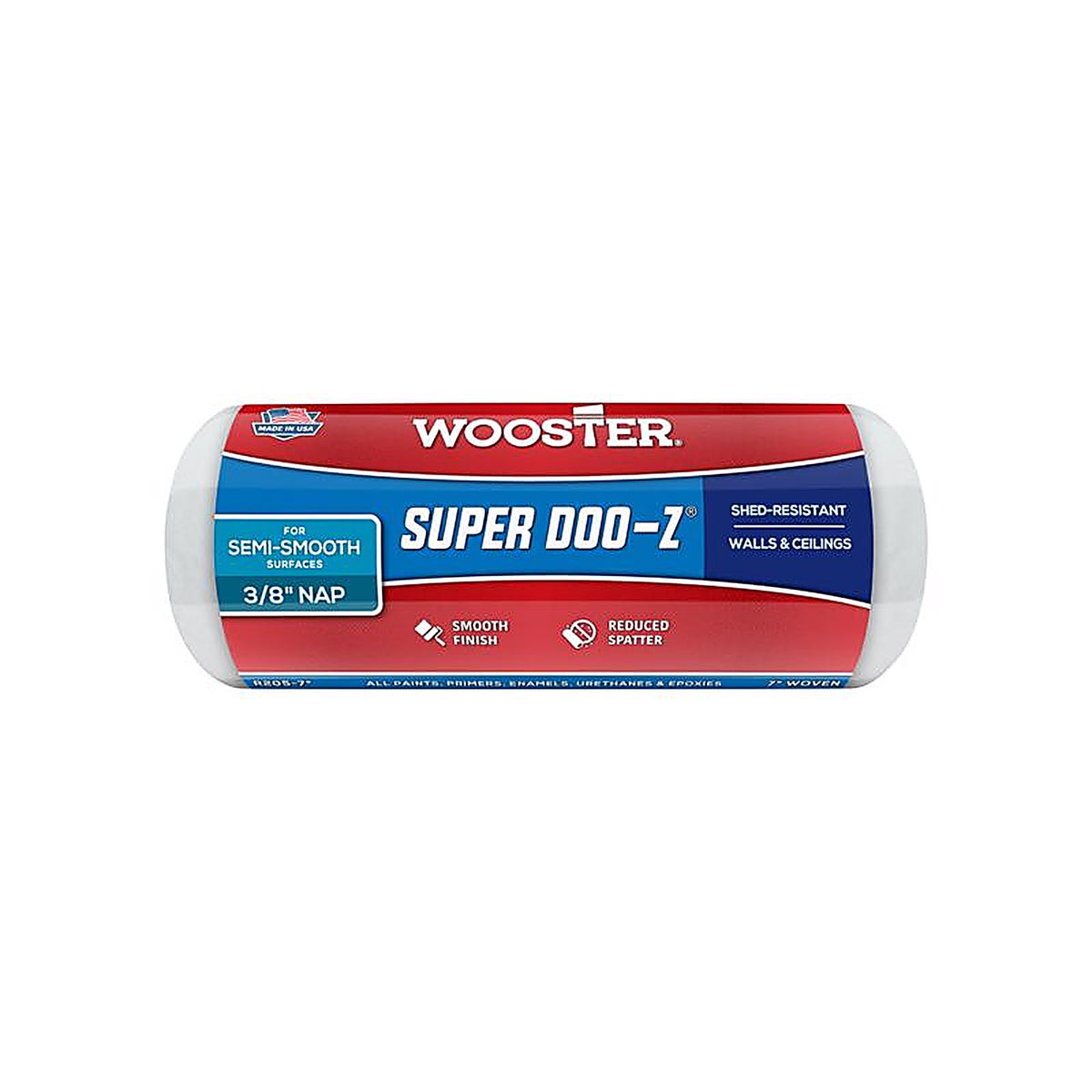 Wooster - R205-7 - Super Doo-Z Fabric 7 in. W x 3/8 in. Paint Roller Cover - 1/Pack
