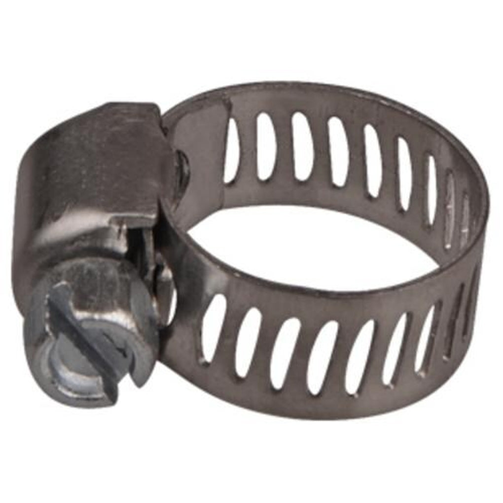 Disco|10889PK|#4 Mini 1/4in - 5/8in Clamp Range, Stainless Band Worm Gear Hose Clamps