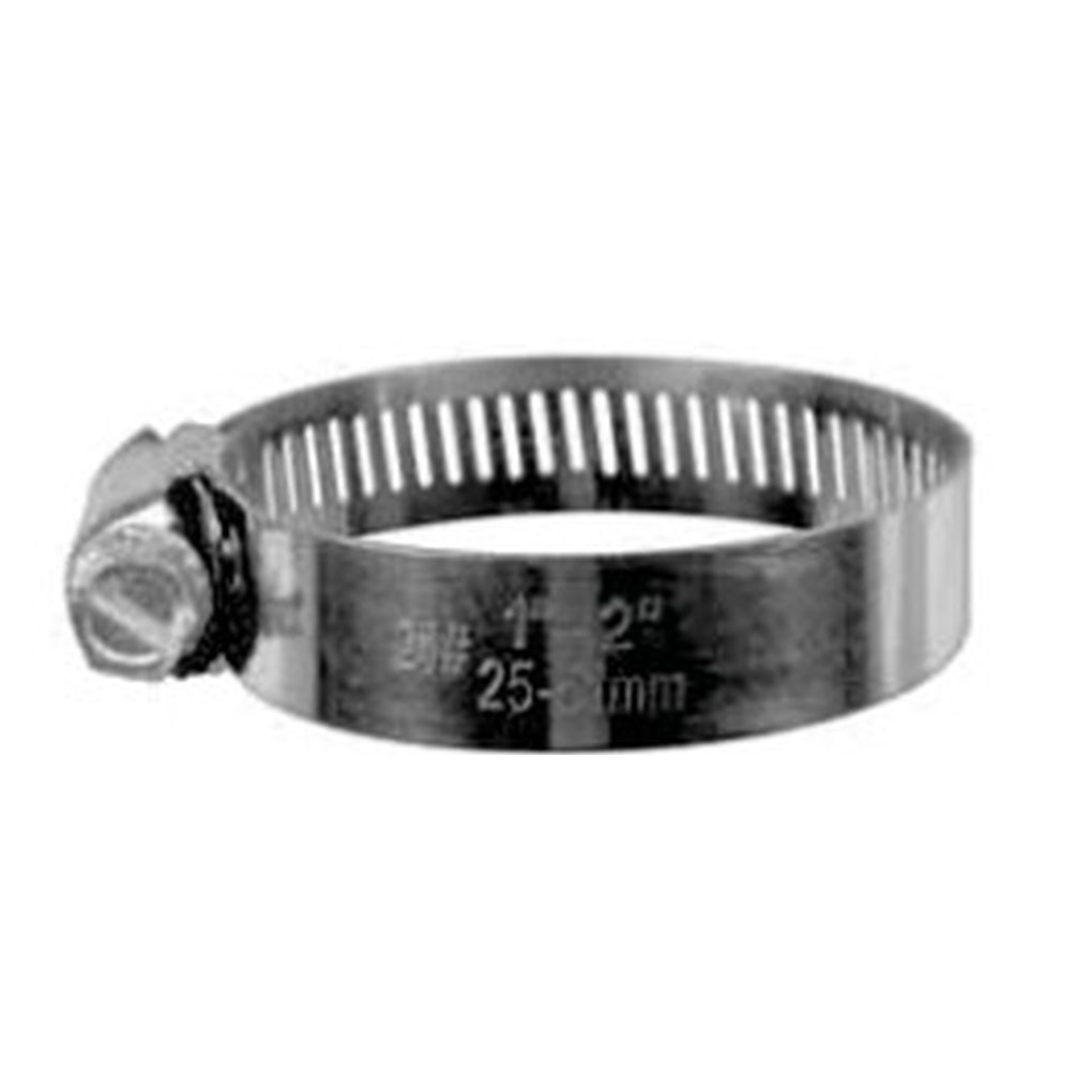 Disco|10895PK|#16 Standard 11/16in- 1 1/2in Clamp Range, Stainless Band Worm Gear Hose Clamps