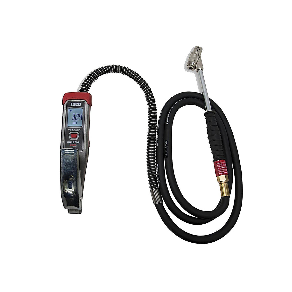 ESCO - 10962L - ESCO Compact Digital Tire Inflator, 6 Ft. Hose