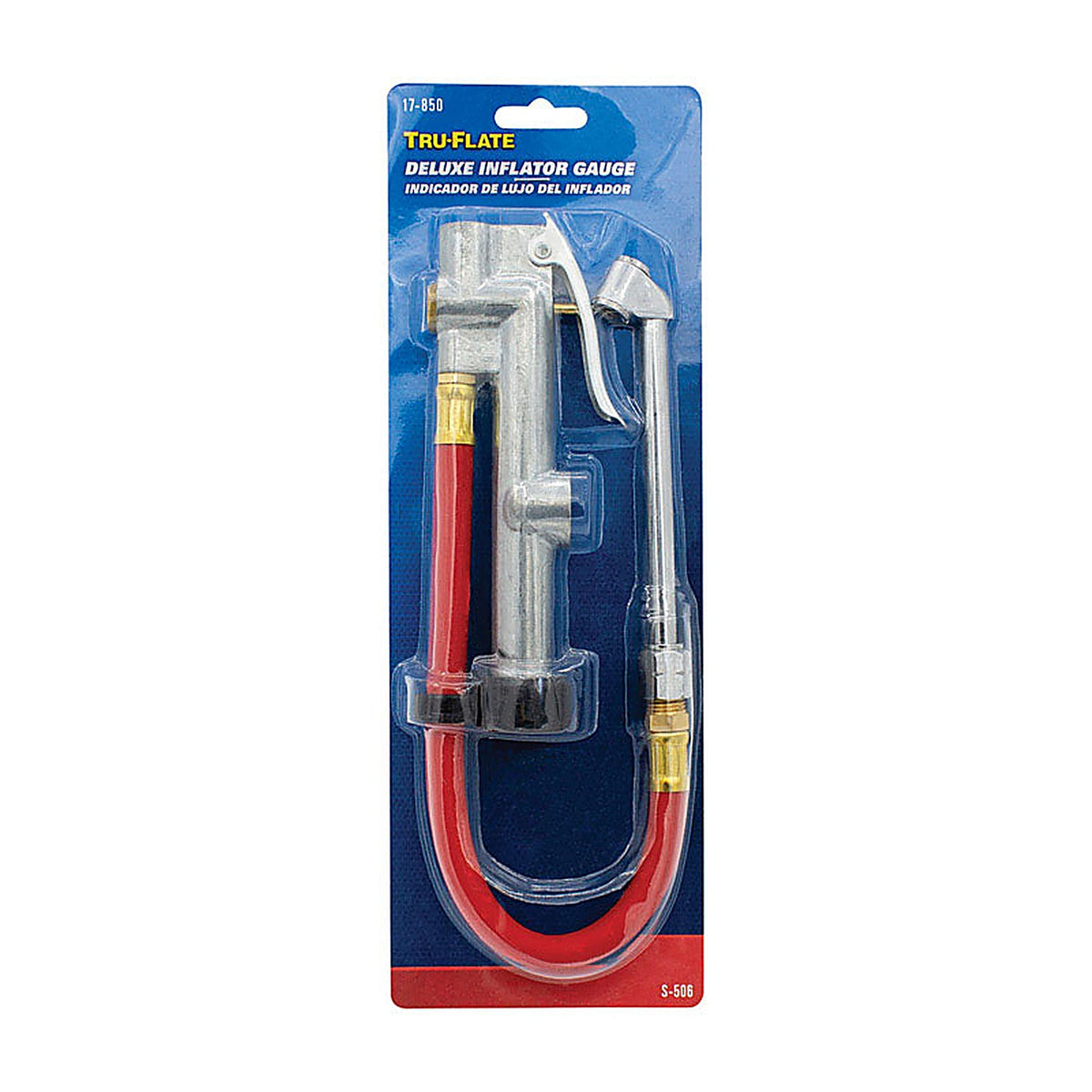 Tru-Flate - TRFL17850 - Steel Inflator Gauge 1/4 FPT 1 pc
