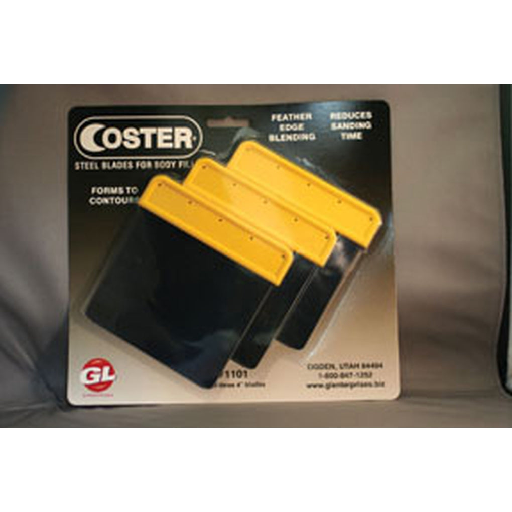 GL Enterprises - 1101 - Coster Steel Auto Body Spreaders, 3 Steel Spreaders - 4IN