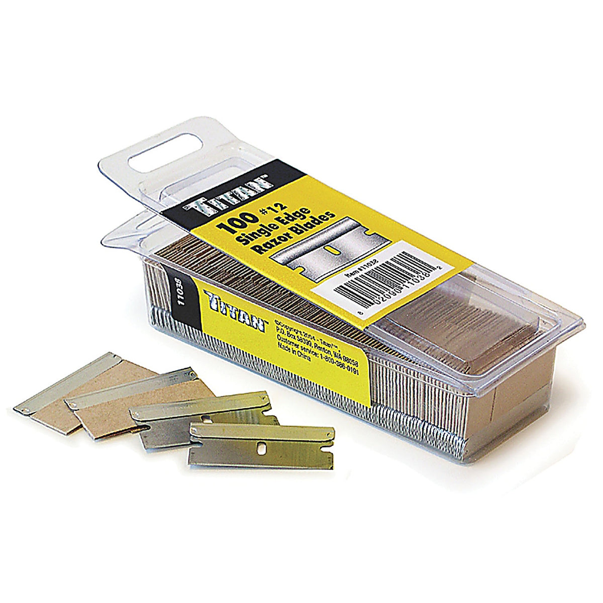 Titan - 11038 - Single Edge #12 Razor Blades, 100 Pk