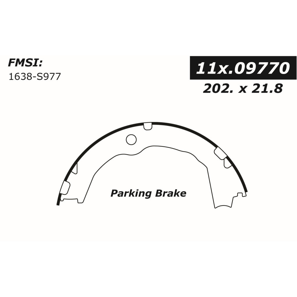 Centric - 111.09770 - Centric Brake Shoes