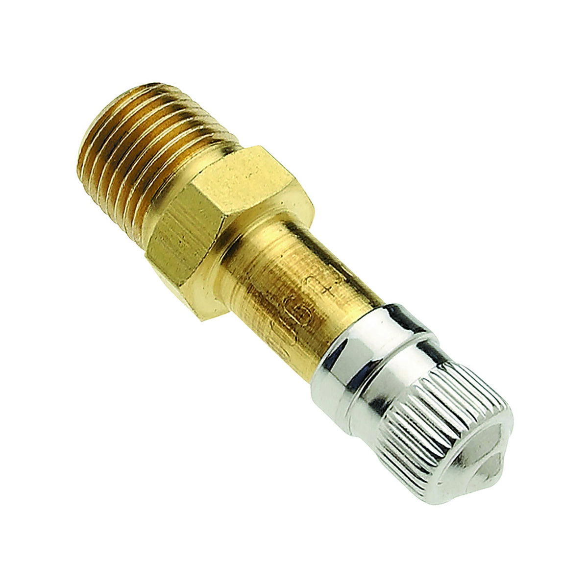 Tru-Flate - TRFL38900 - Brass Tank Valve 1/8 in. Male 1 pc
