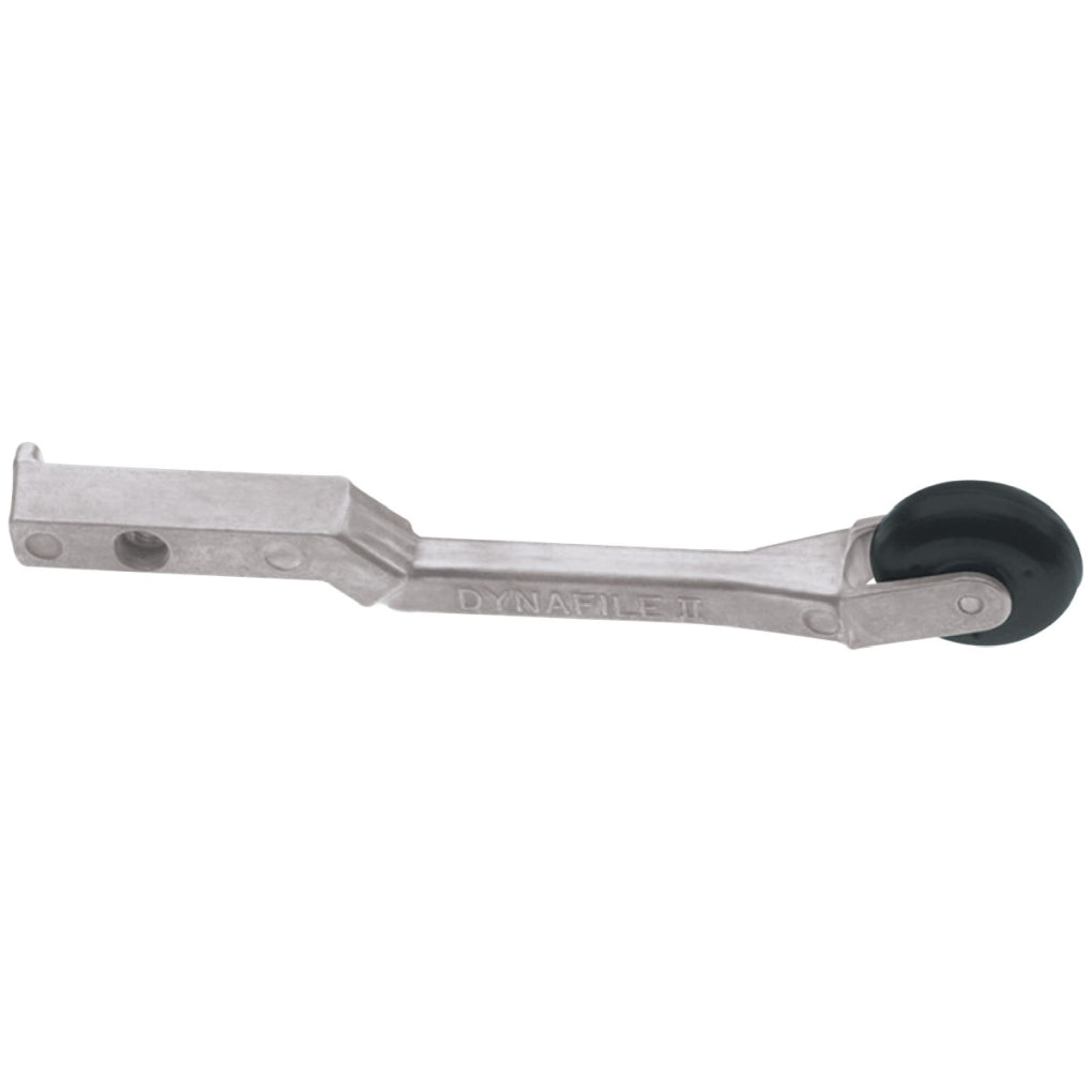DYNABRADE - 11204 - Contact Arm Assembly, 1 in Dia. x 3/8 in W, Radiused Rubber Wheel, Loose Belt Application