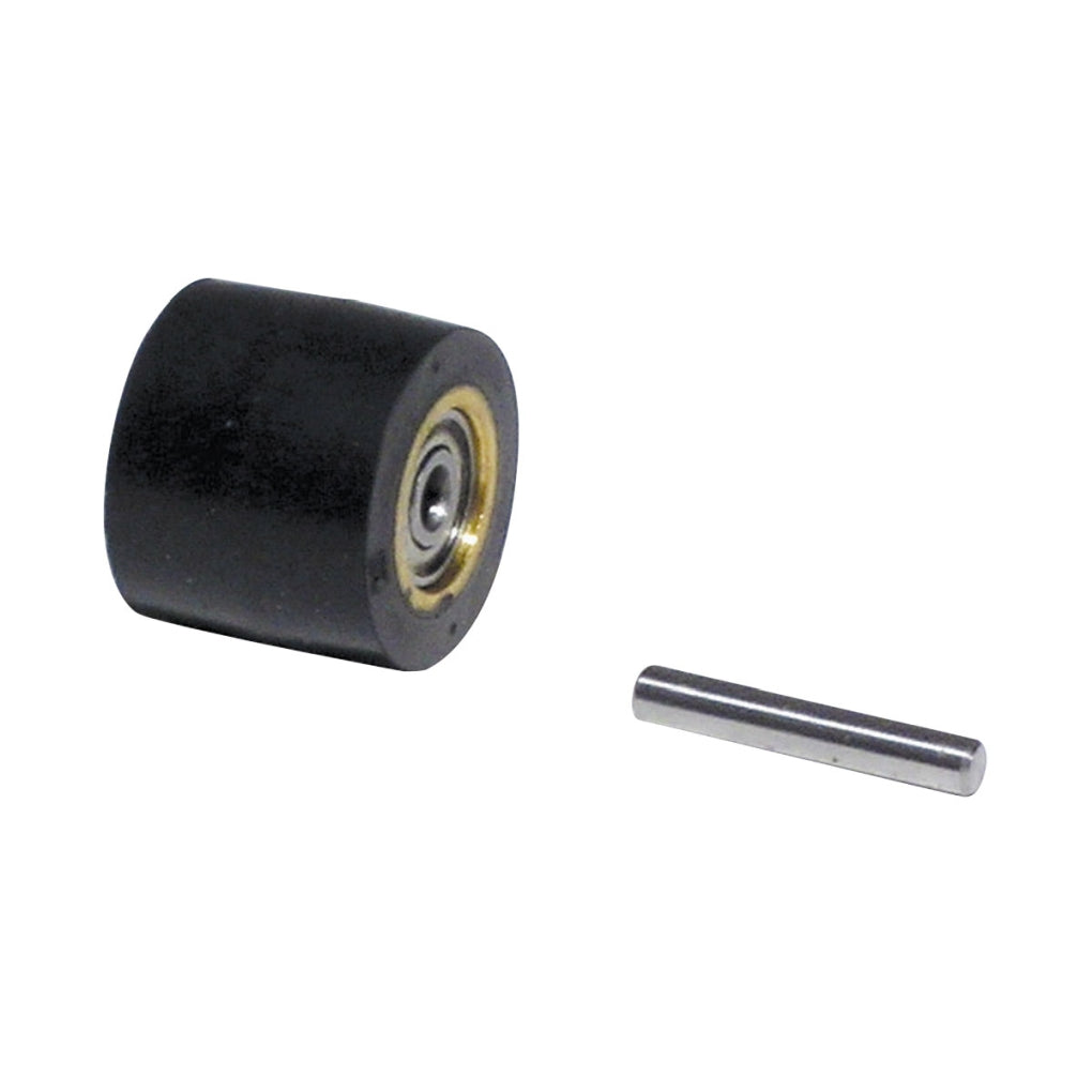 DYNABRADE - 11282 - Contact Wheel Assembly, 3/4 in Dia. x 5/8 in W x 3/8 in I.D., Crown Face, 70 Duro Rubber
