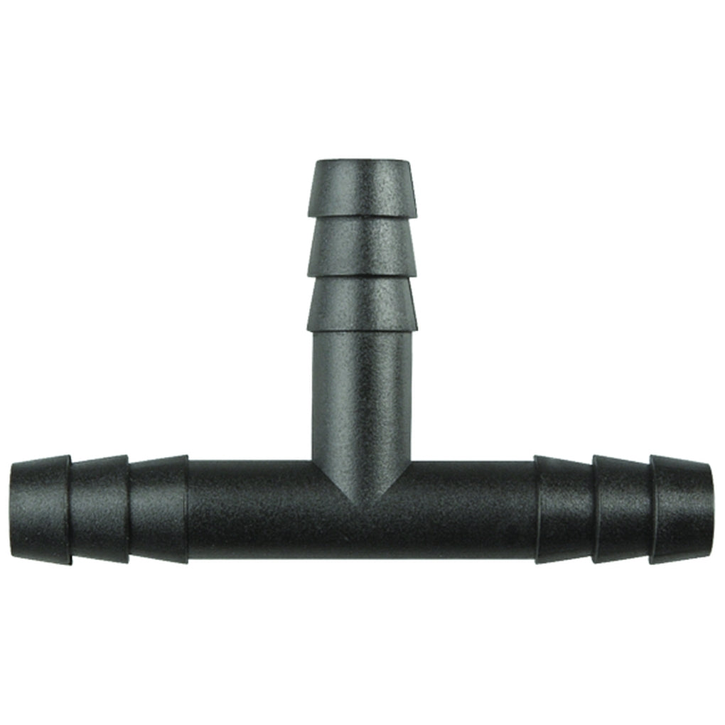 Disco|11291PK|1/4in x 1/4in x 1/4in Hose I.D., Black Nylon Hose Tee Connectors