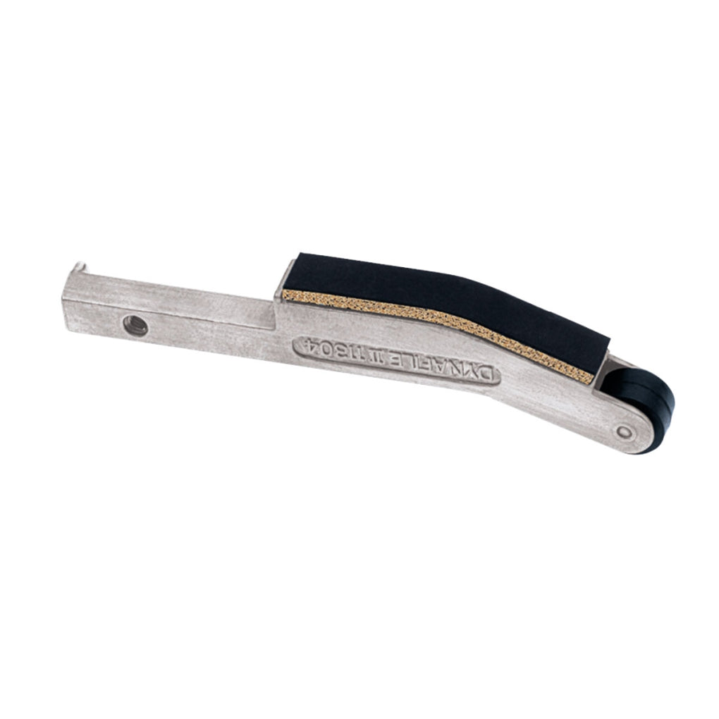 DYNABRADE - 11304 - Contact Arm Assembly, 5/8 in Dia. x 3/8 in W, Rubber Wheel, Banana Arm