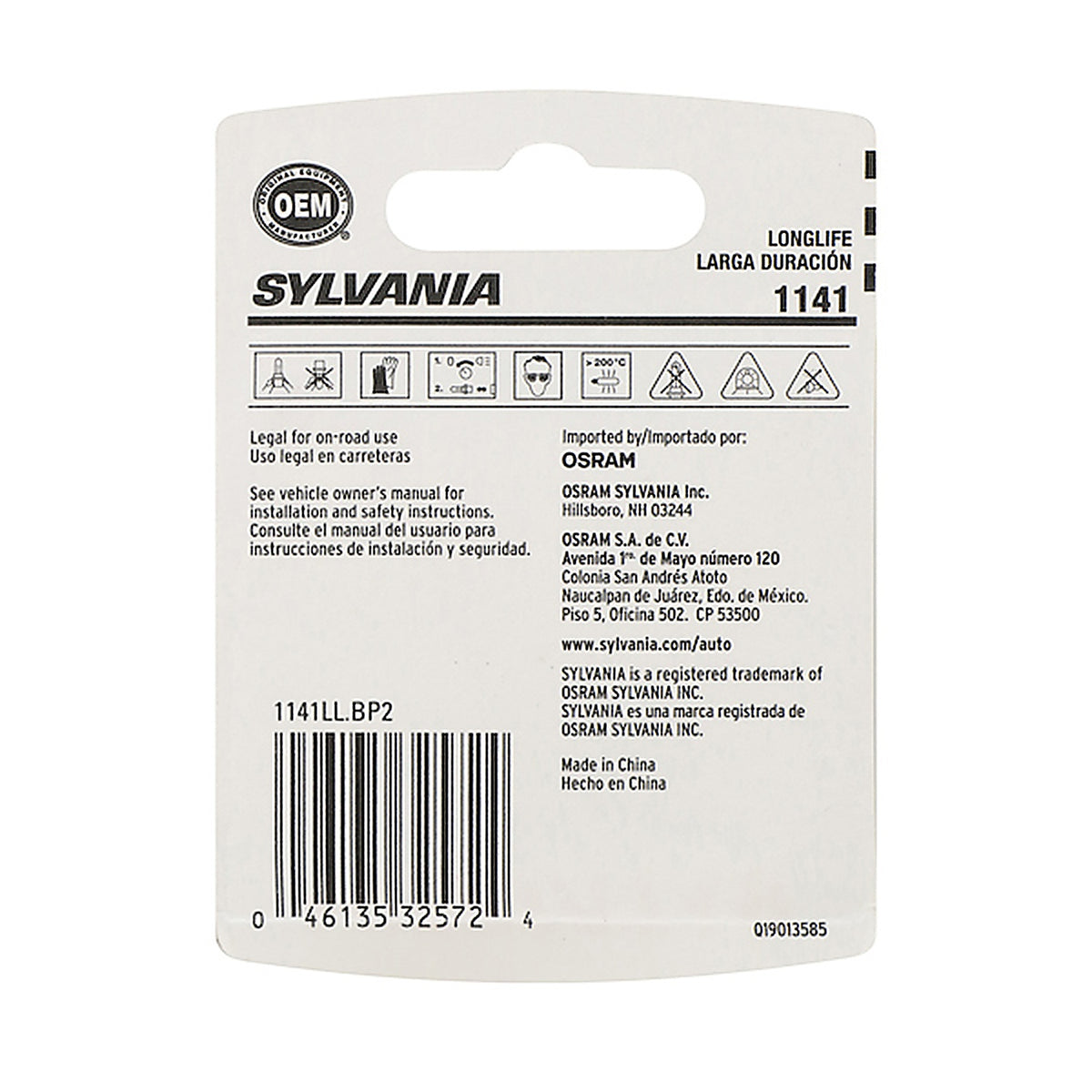 Sylvania - 1141LLBP2 - 1141 Long Life Mini Bulb, 2 Pack