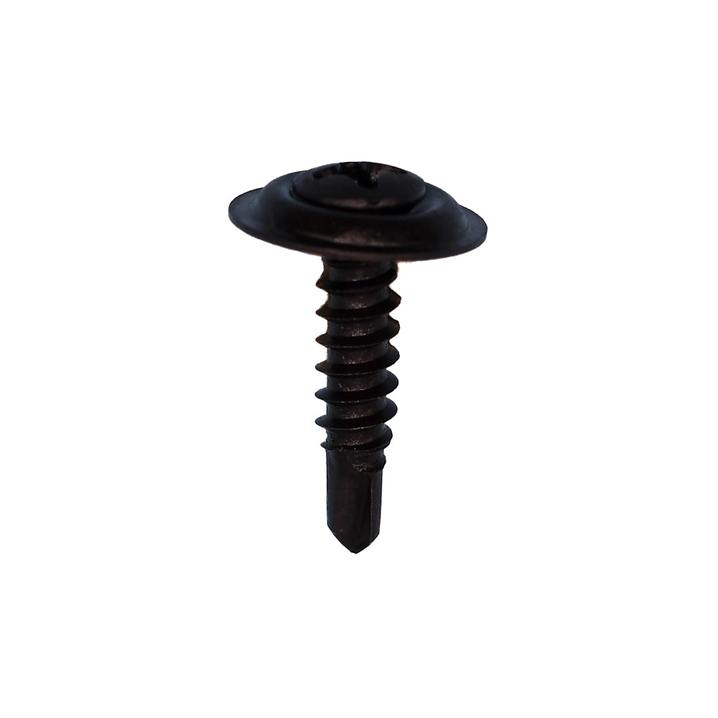 Auveco - 11455 - #8-18 x 3/4 in Phillips Oval Countersunk Washer Sems Tek - Phosphate