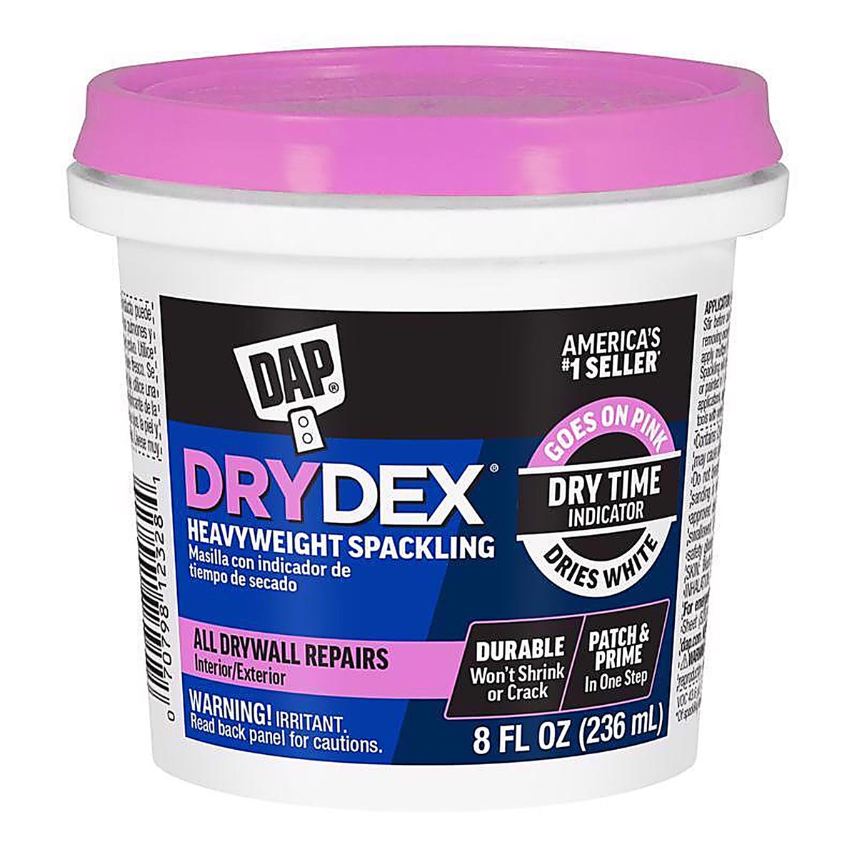 DAP - 7079812328 - DryDex Ready to Use White Spackling Compound 0.5 pt