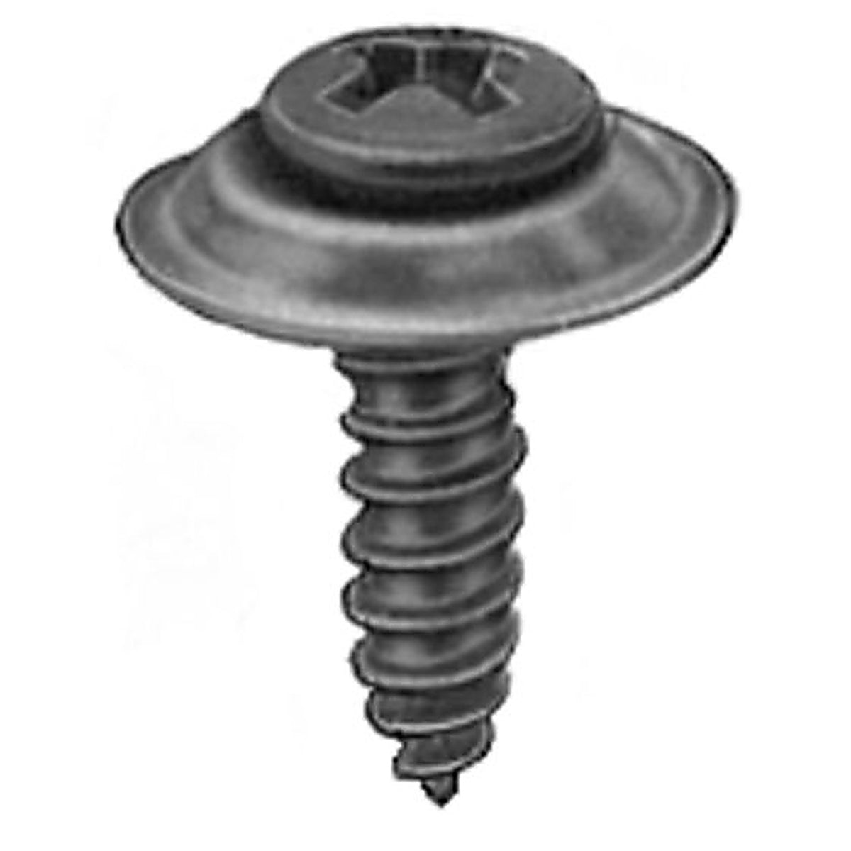 Auveco - 11784 - 6 X 5/8 Phil Oval Hd Ab Tapping Sems - Black Phos