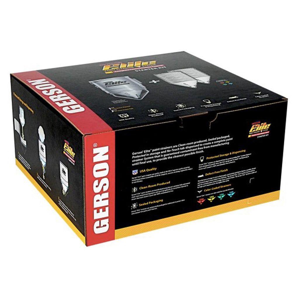 Gerson - 012001-010914B - Elite Start Kit, 125micron, Blue, 1 Dispenser + 2 eac., 150 Micron Pods