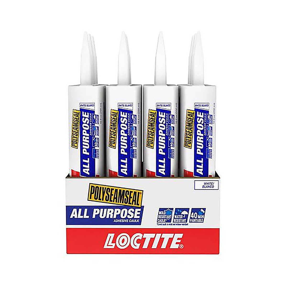 Loctite - 2154751 - Polyseamseal White Acrylic Latex All Purpose Adhesive Caulk 10 oz