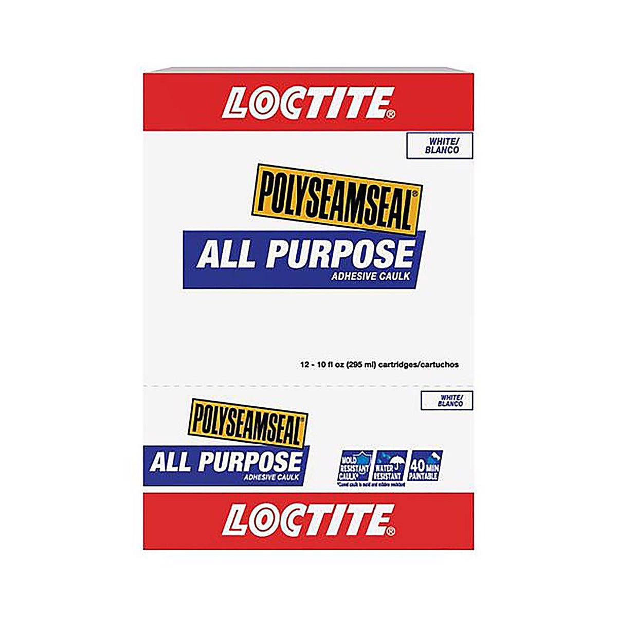 Loctite - 2154751 - Polyseamseal White Acrylic Latex All Purpose Adhesive Caulk 10 oz