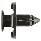 Disco|12090PK|7mm Hole Size 9mm Stem Length, Black Nylon Push Type Bumper Ret.