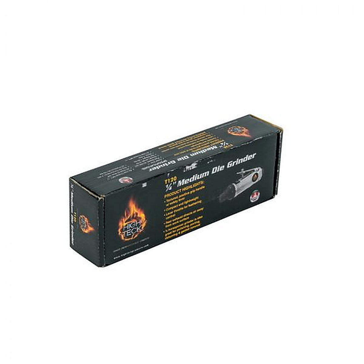 High Teck Products - 120 - High Teck T120 Medium Die Grinder, 1/4 Inch Collet, 6.75 Inch L, 1/2 Hp, 22000 RPM, 90 to PSI