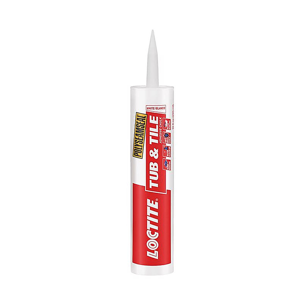 Loctite - 2154739 - Polyseamseal White Acrylic Latex Tub and Tile Adhesive Caulk 10 oz