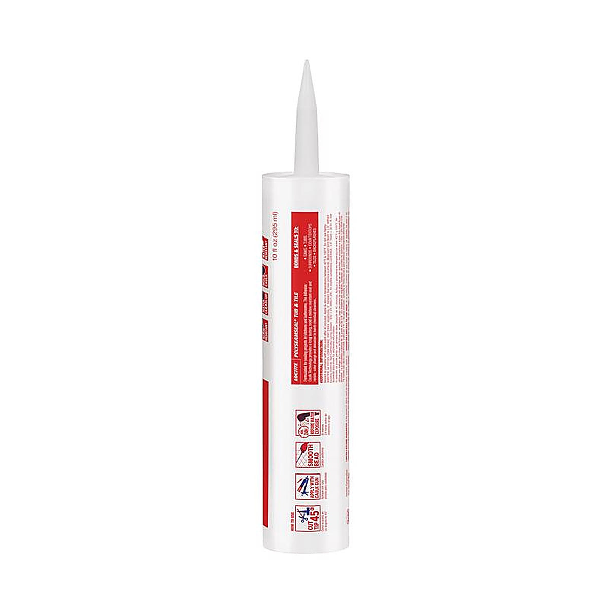 Loctite - 2154739 - Polyseamseal White Acrylic Latex Tub and Tile Adhesive Caulk 10 oz