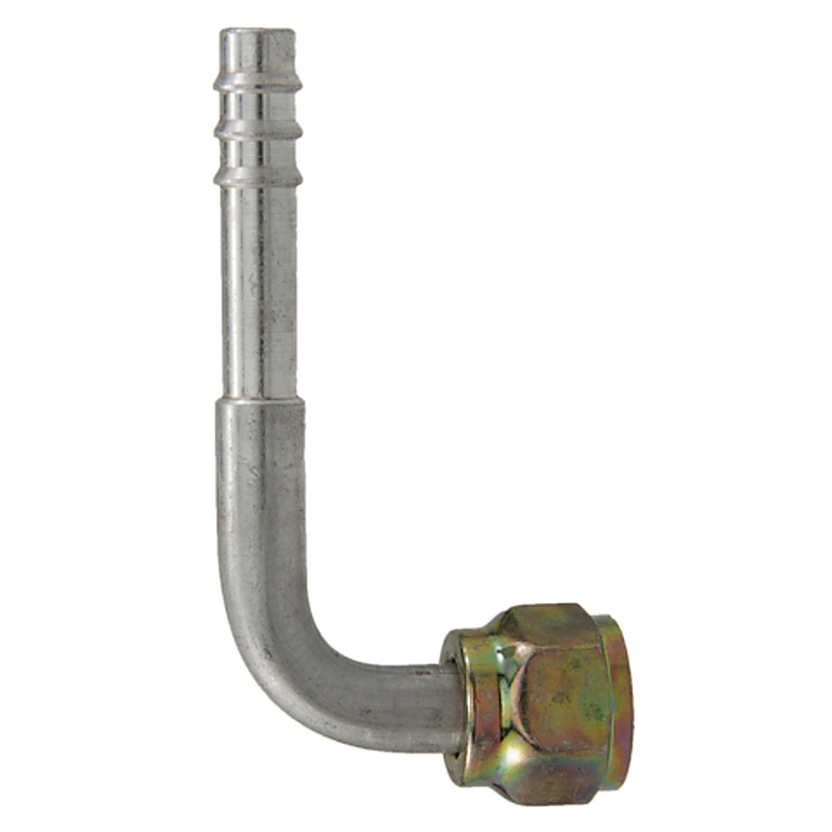 Four Seasons - 12206 - 90 Degree Female O-Ring, Aluminum, Standard Diameter Barb and Clamp, A/C Fitting