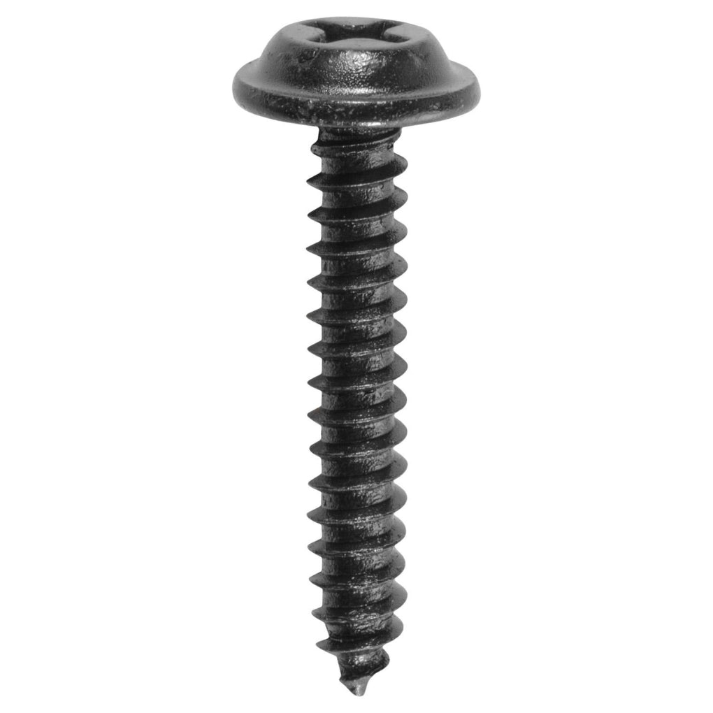 Auveco - 12216 - Phillips Flat Washer Head Tapping Screw 8 X 1 in Black