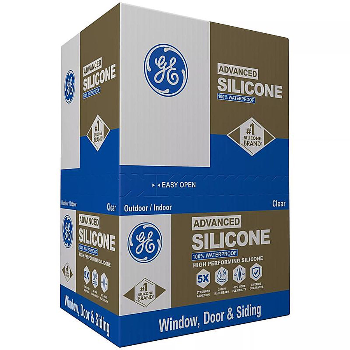 GE - 2811092 - Advanced Clear Silicone 2 Window and Door Caulk Sealant 10.1 oz