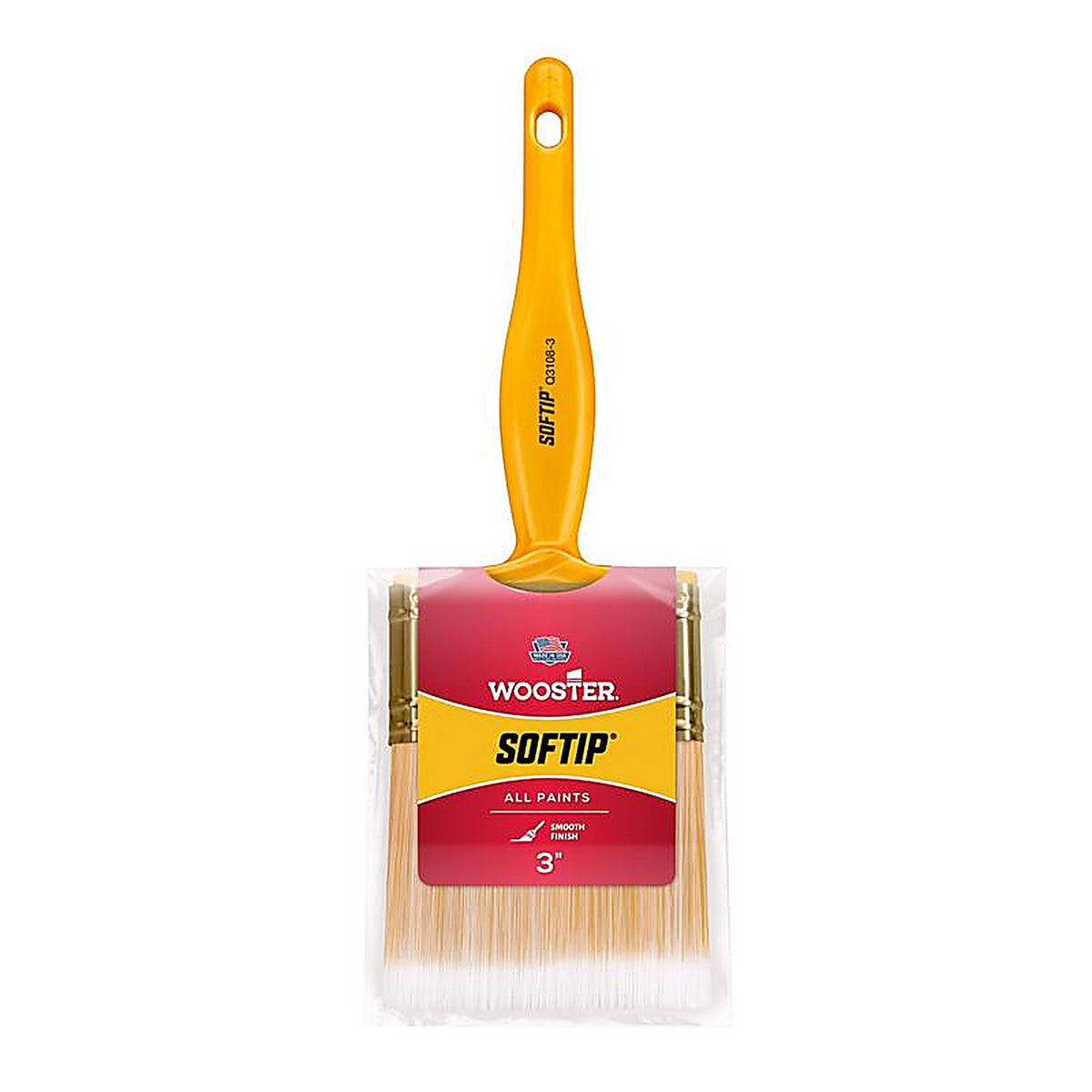 Wooster - Q3108-3 - Softip 3 in. W Flat Paint Brush