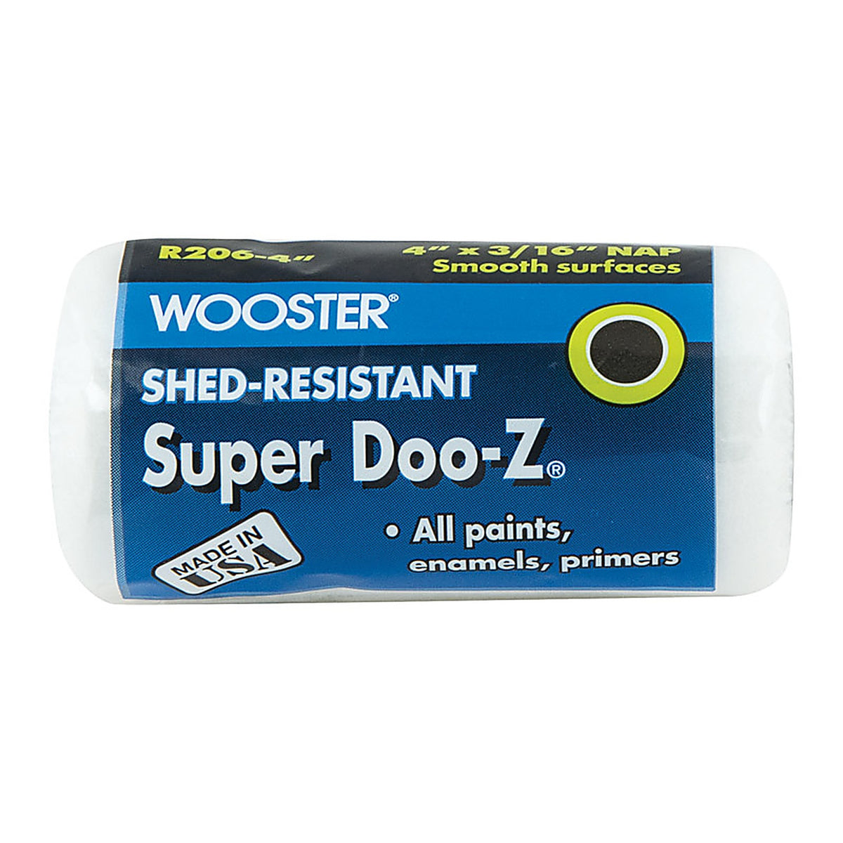 Wooster - R206-4 - Super Doo-Z Fabric 4 in. W x 3/16 in. Paint Roller Cover - 1/Pack