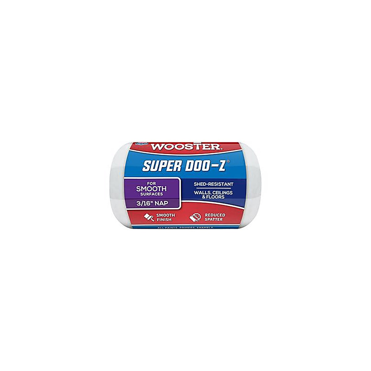 Wooster - R205-4 - Super Doo-Z Fabric 4 in. W x 3/8 in. Paint Roller Cover - 1/Pack