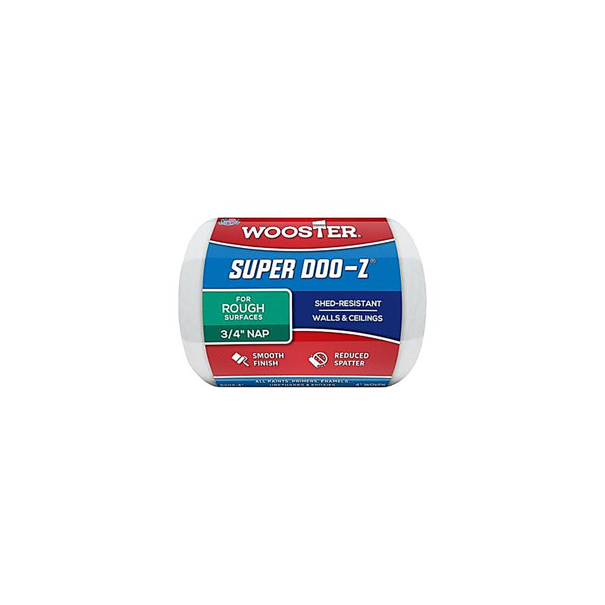 Wooster - R203-4 - Super Doo-Z Fabric 4 in. W x 3/4 in. Paint Roller Cover - 1/Pack