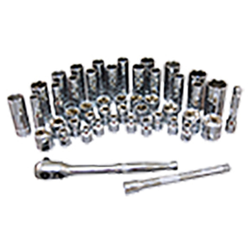 ATD - 12451A - 47 Pc. 3/8 in Drive 6-Point SAE and Metric Pro Socket Set