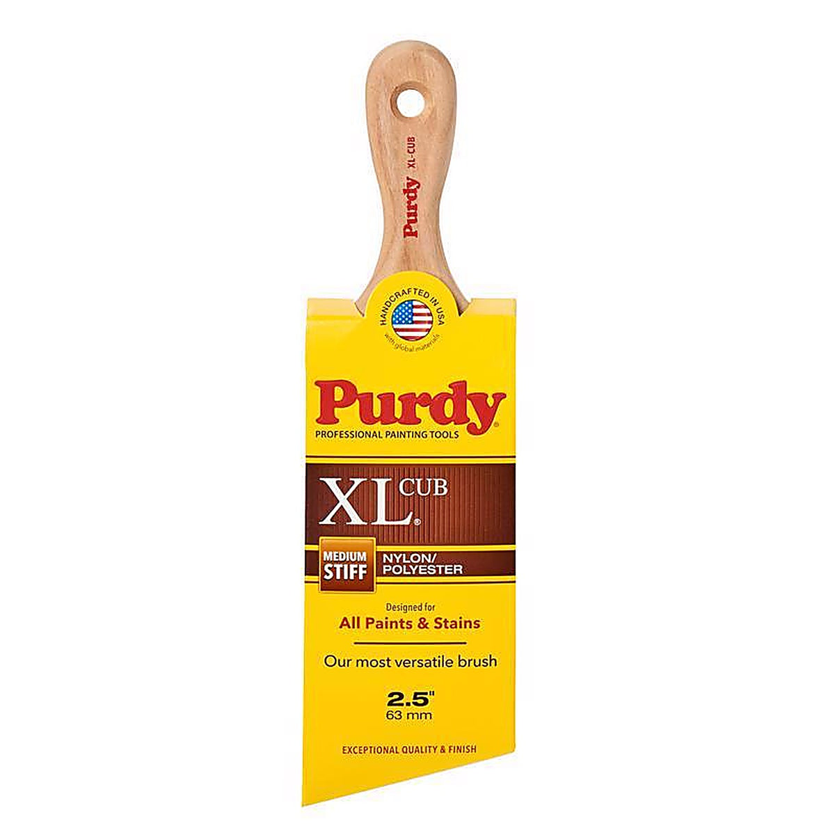 Purdy - 144153325 - XL Cub 2-1/2 in. Medium Stiff Angle Trim Paint Brush