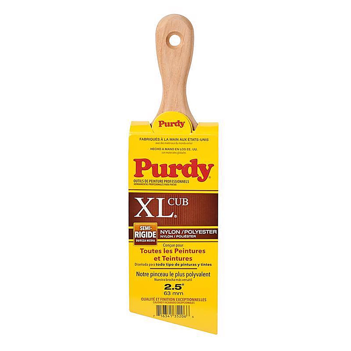Purdy - 144153325 - XL Cub 2-1/2 in. Medium Stiff Angle Trim Paint Brush