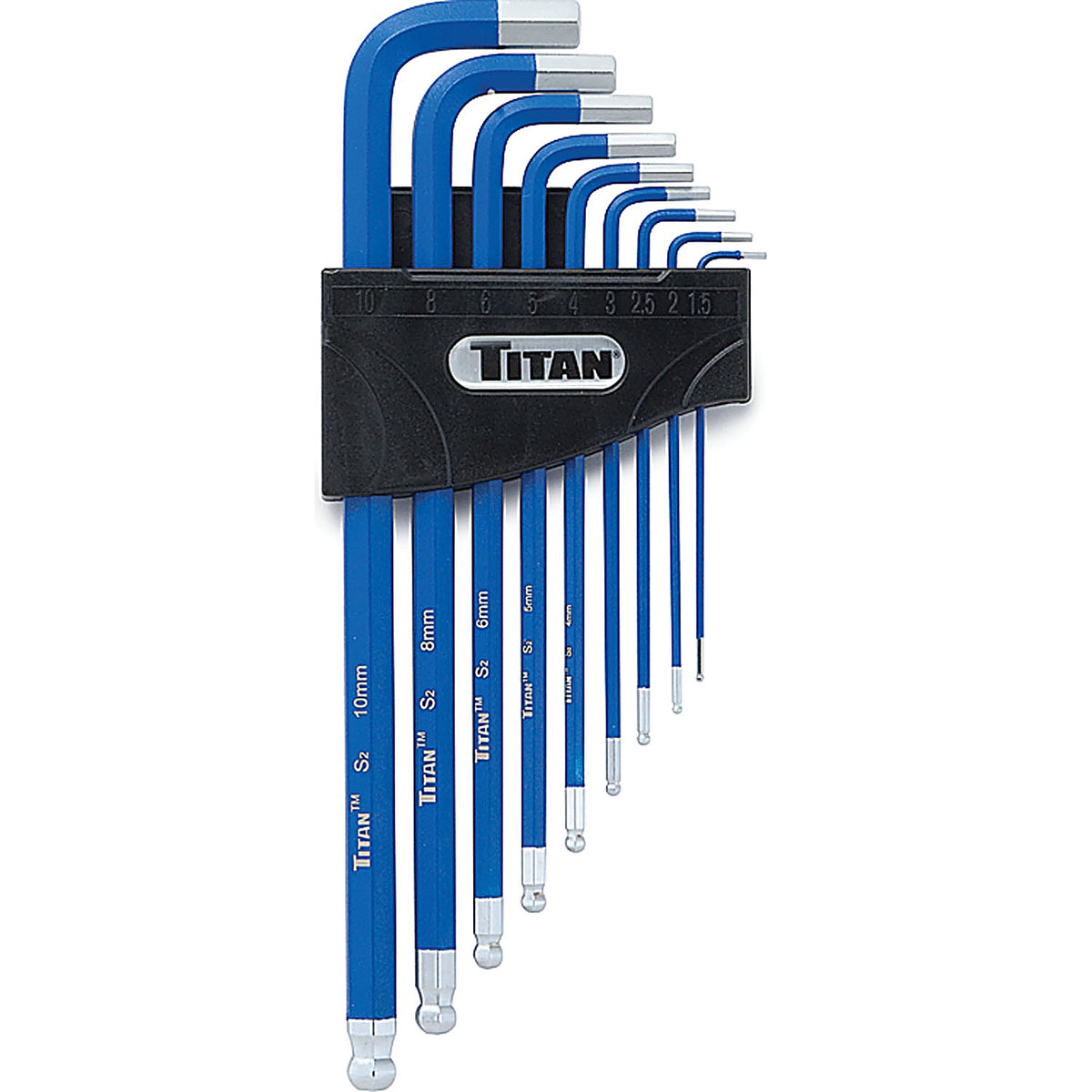 Titan - 12714 - Extra-Long Arm Metric Hex Key Set